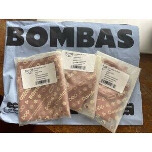 BOMBAS™ 3 Women's Hipster No Show Underwear Coco Plum  SZ S NEW